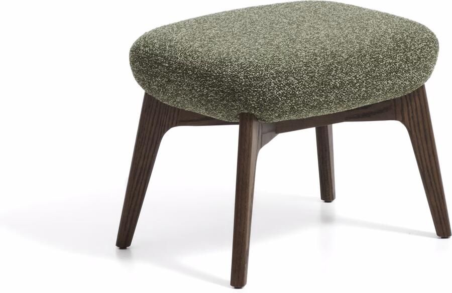 Kave Home Hocker Adiran Chenille Mosgroen
