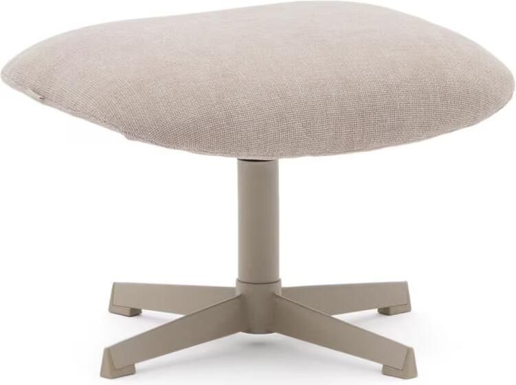 Kave Home Hocker Jaspe Structuurstof Beige