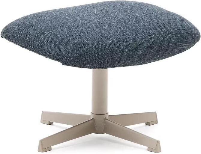 Kave Home Hocker Jaspe Structuurstof Blauw