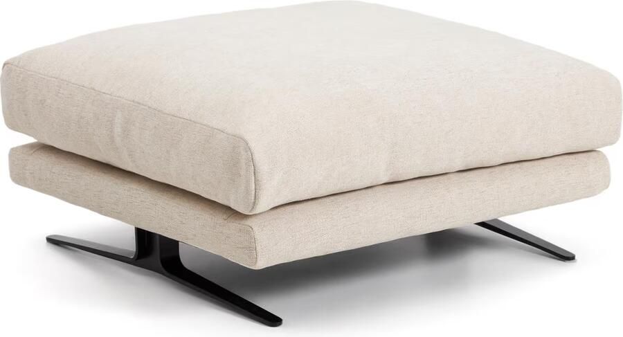 Kave Home Hocker Veliro Chenille Beige