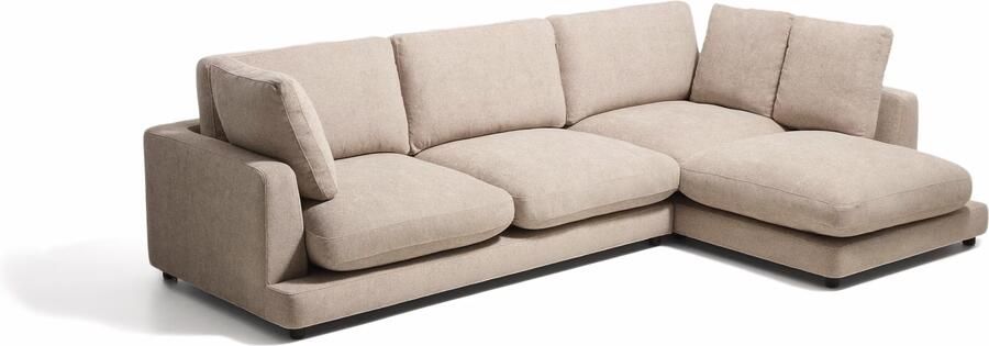 Kave Home Hoekbank Gala Rechts 300cm Bouclé Beige