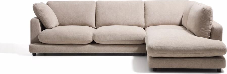 Kave Home Hoekbank Gala Rechts 300cm Bouclé Beige