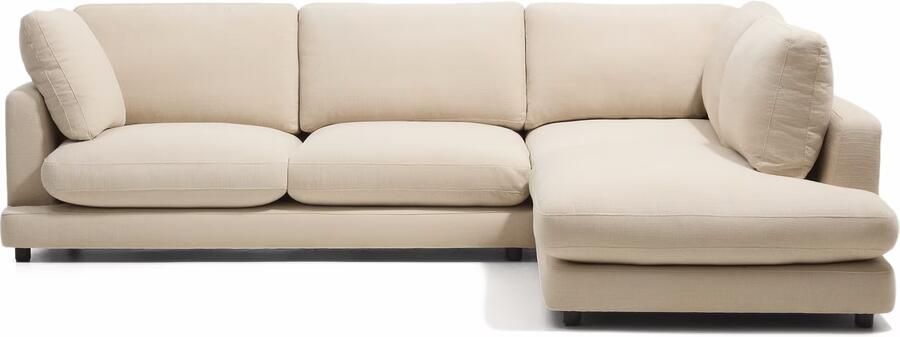 Kave Home Hoekbank Gala Rechts 300cm Chenille Beige