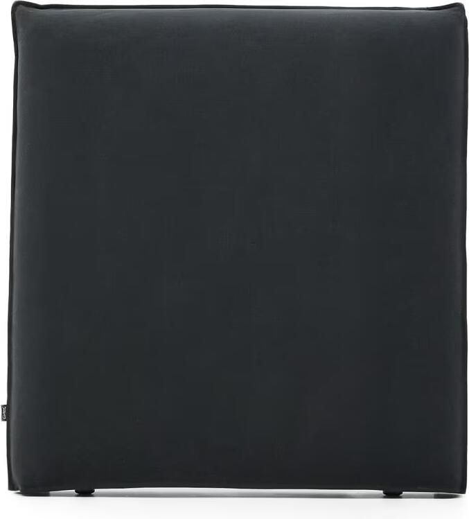 Kave Home Hoofdbord Jaira Linnenmix 90cm Antraciet