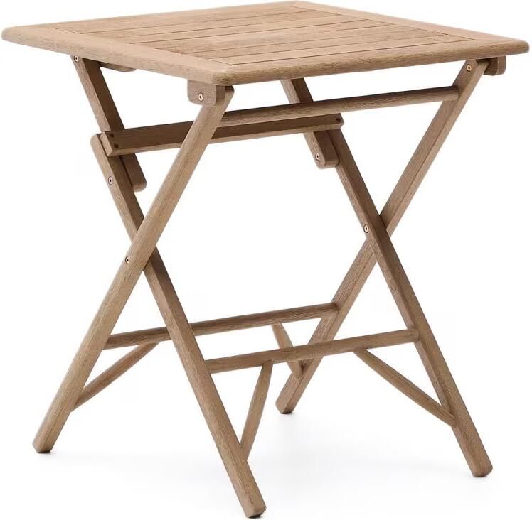 Kave Home Inklapbare Bistrotafel Dandara Acaciahout 66 x 66cm Naturel Vierkant