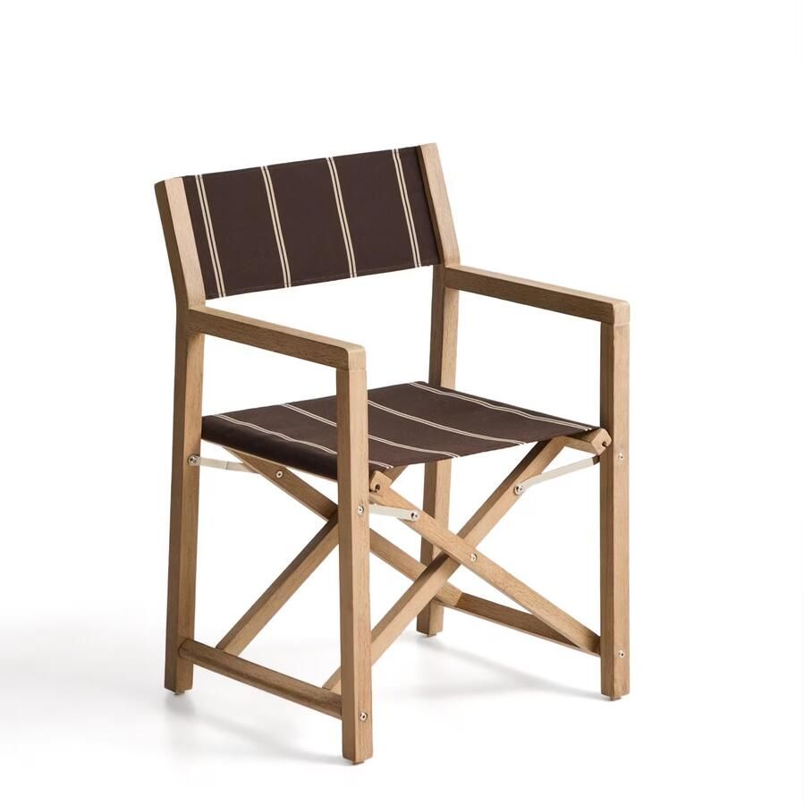 Kave Home Klapstoel Vilara Acaciahout Bruin Beige