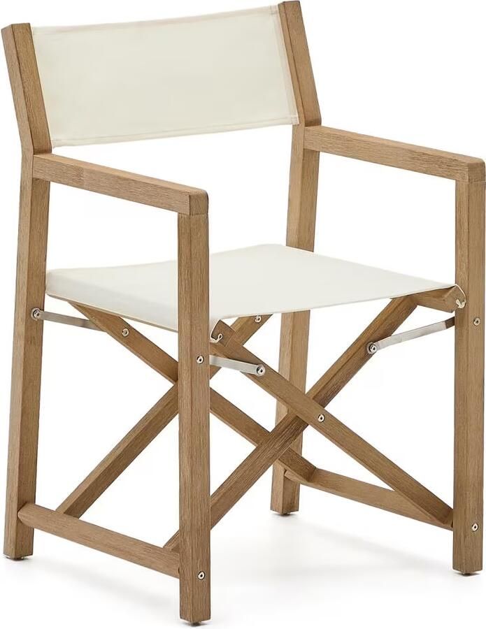 Kave Home Klapstoel Vilara Acaciahout Wit