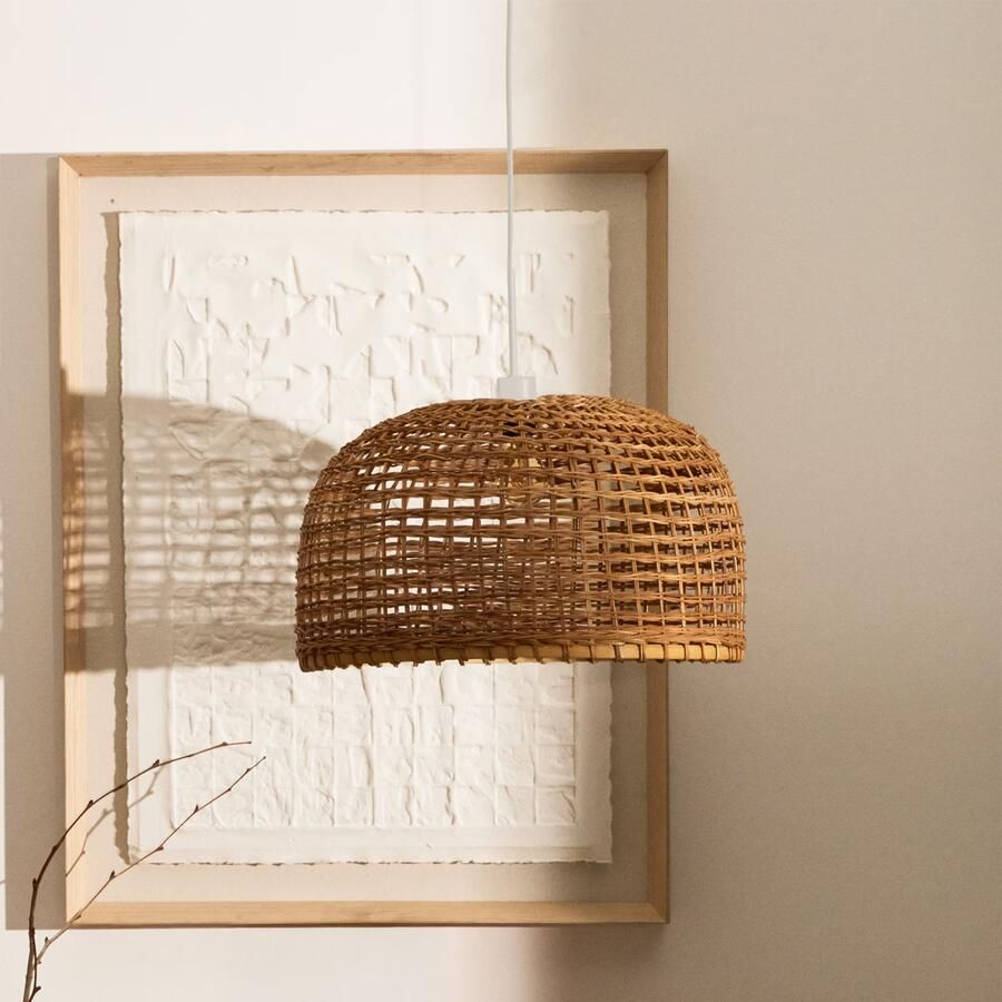 Kave Home Lampenkap Dakira Rotan 52cm Naturel