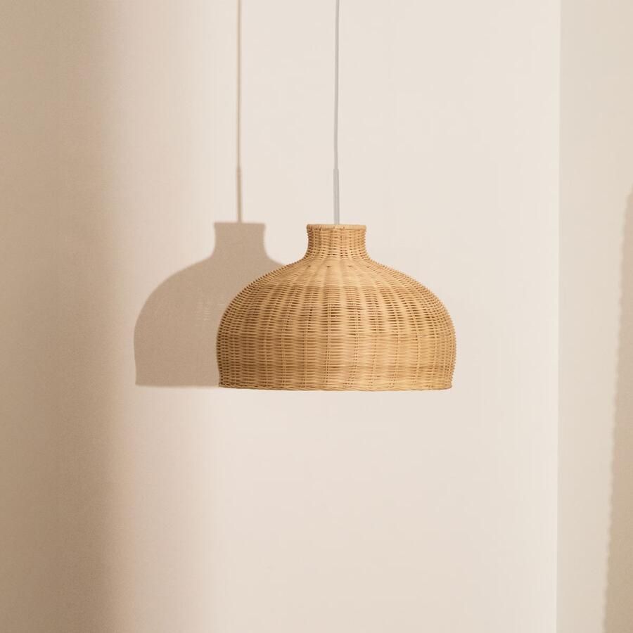 Kave Home Lampenkap Ennia Rotan 38cm Naturel
