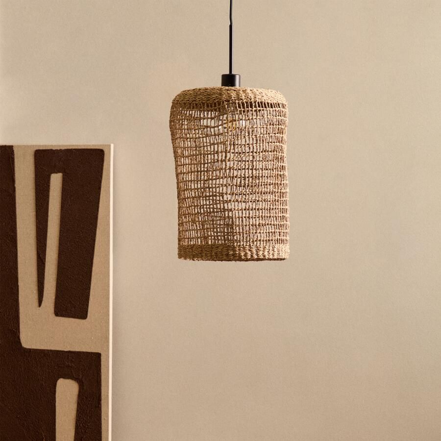 Kave Home Lampenkap Laiar Rotan 27cm Bruin Naturel