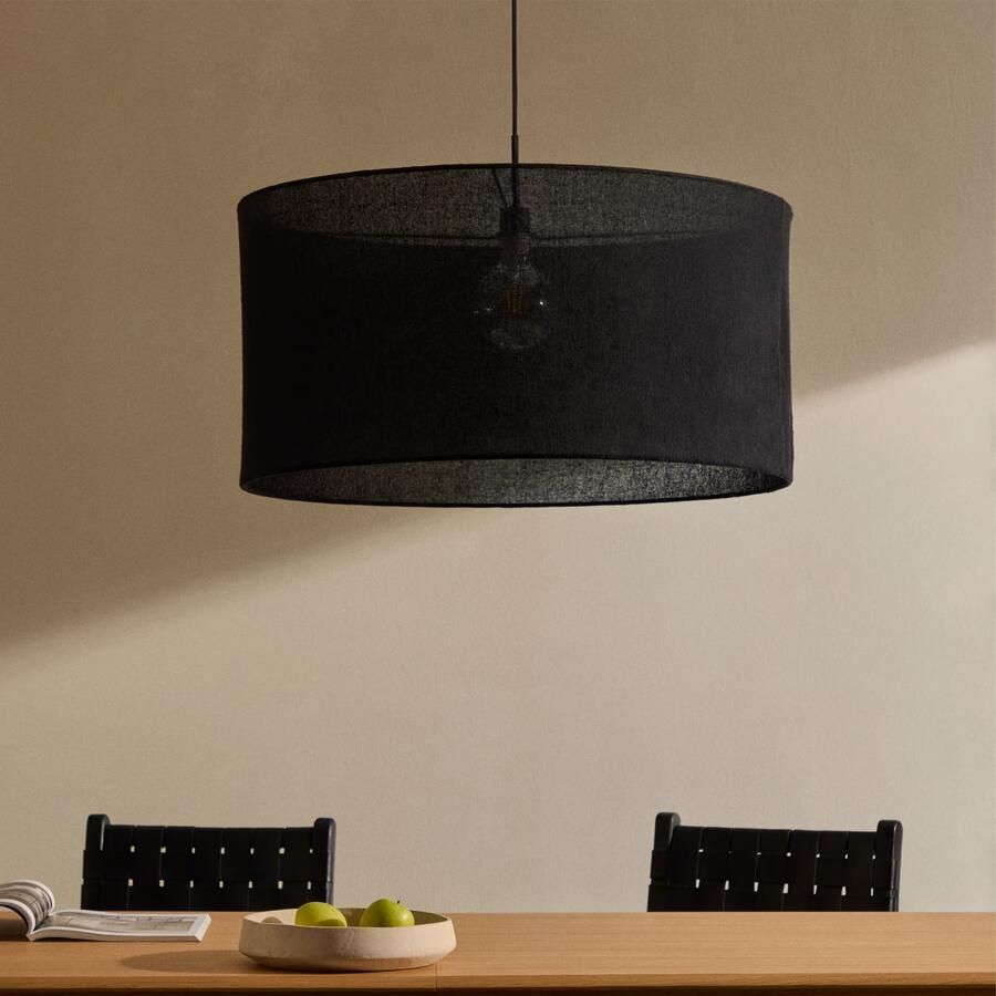 Kave Home Lampenkap Mariela 80cm Zwart