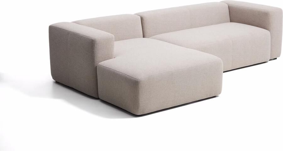 Kave Home Loungebank Blok Links 300cm Chenille Beige