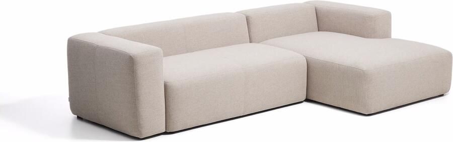 Kave Home Loungebank Blok Rechts 300cm Chenille Beige