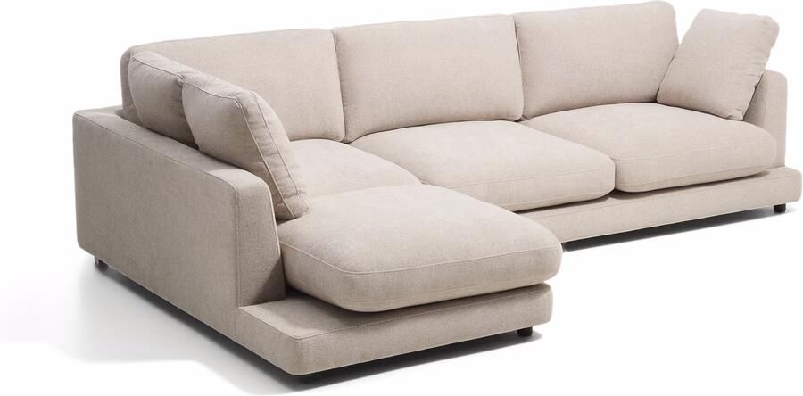 Kave Home Loungebank Gala Links 300cm Bouclé Beige