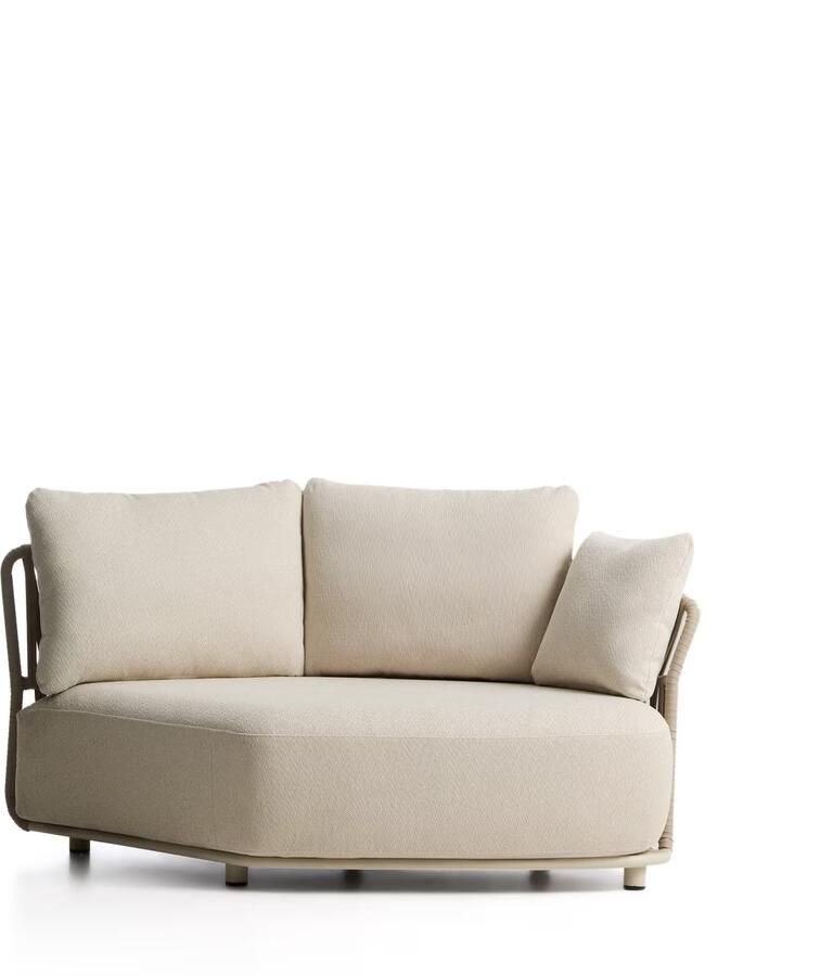 Kave Home Loungeset Osani Ronde module Ecru Taupe