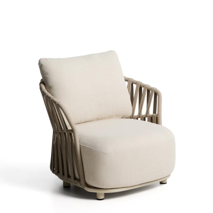 Kave Home Loungestoel Osani Beige Taupe
