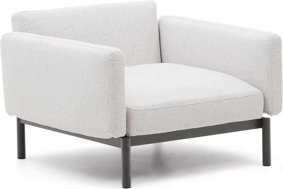 Kave Home Loungestoel Sorells Beige Grijs