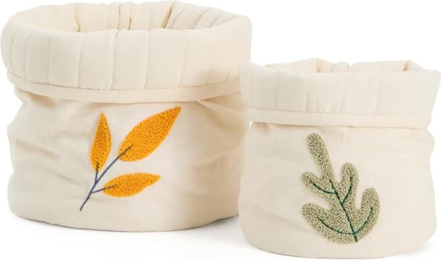 Kave Home Mand Tandani Set van 2 stuks Naturel