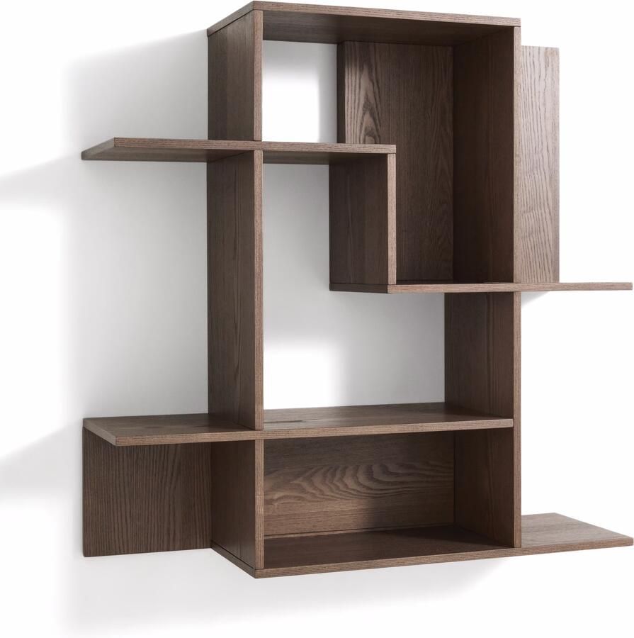 Kave Home Modulair Wandrek Ina Essen 80 x 80cm Walnoot