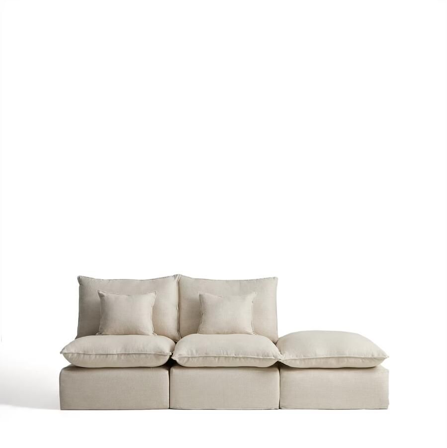 Kave Home Modulaire 3-zits Bank Anarela Met eindstuk 270cm Beige