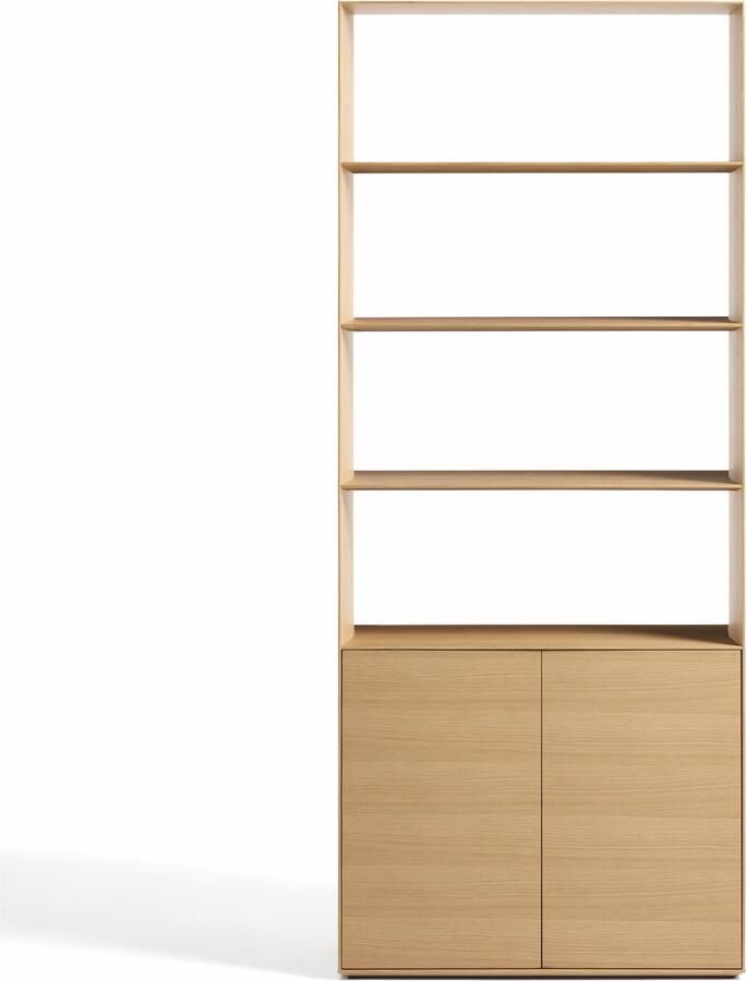 Kave Home Opbergkast Visala Eiken 209 x 90cm Naturel