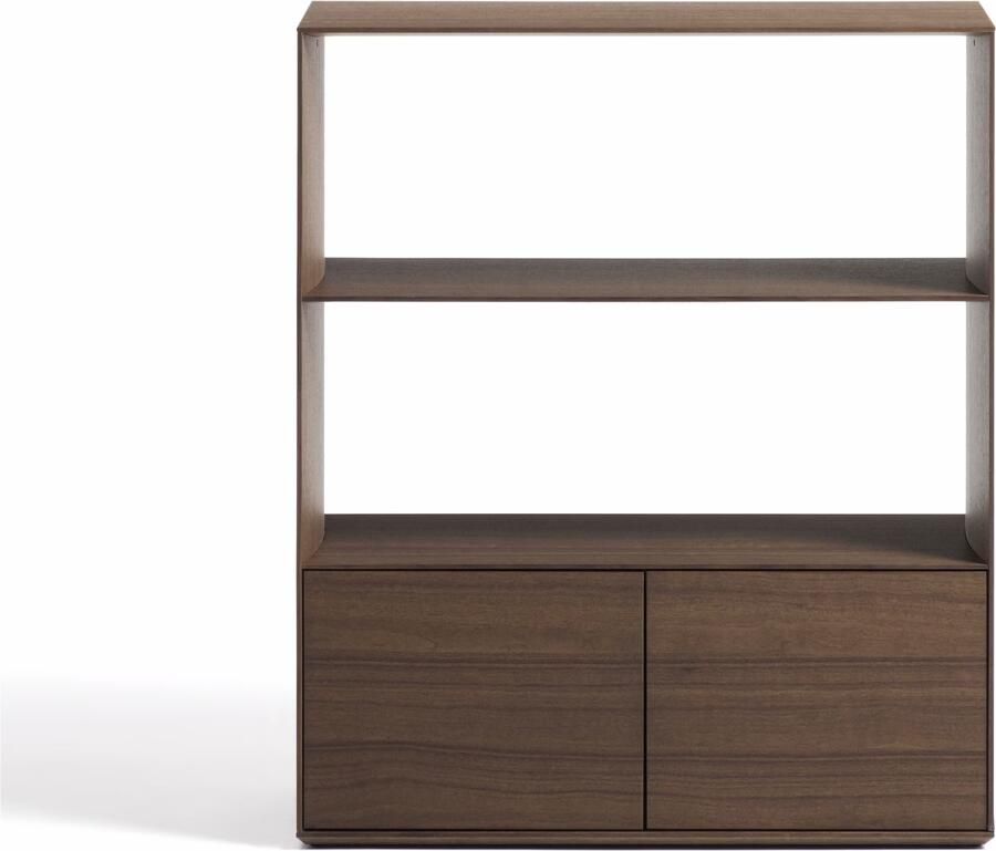 Kave Home Opbergkast Visala Walnoot 105 x 60cm Donkerbruin