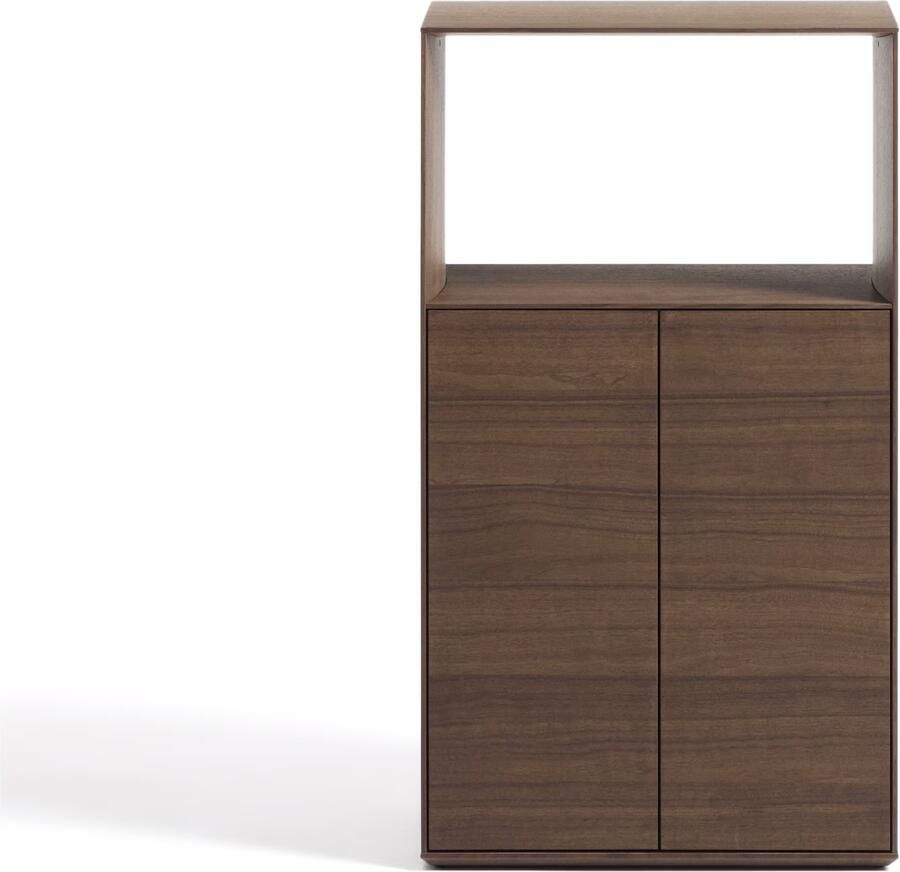 Kave Home Opbergkast Visala Walnoot 106 x 60cm Donkerbruin