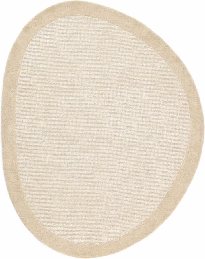 Kave Home Organisch Vloerkleed Ivena Wol 160 x 200cm Beige