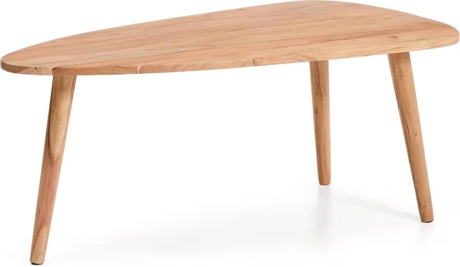 Kave Home Organische Salontafel Duvani Acaciahout 110 x 60cm Naturel