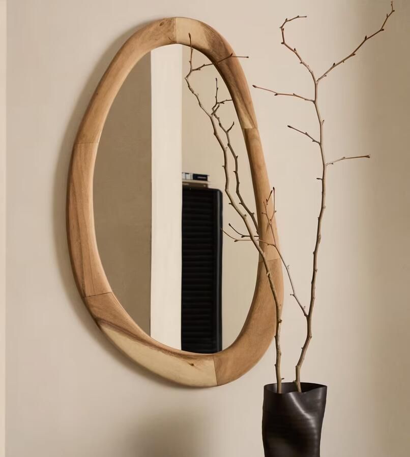 Kave Home Organische Spiegel Selem Mungurhout 107 x 60cm Japandi
