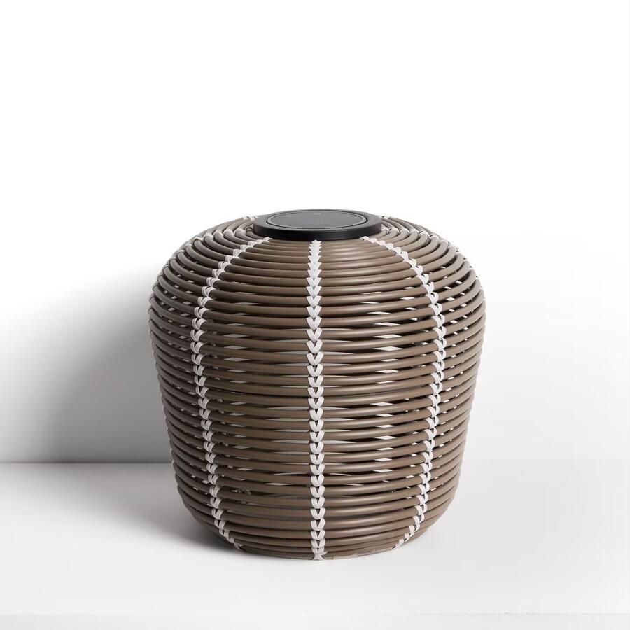 Kave Home Outdoor Tafellamp Garoina Op zonne-energie 35cm Taupe