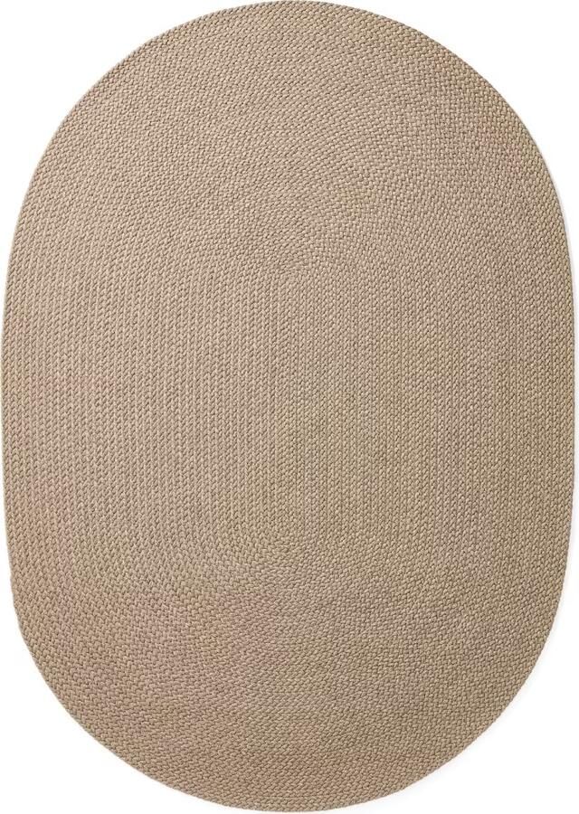 Kave Home Ovaal Vloerkleed Despas 160 x 230cm Beige