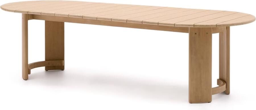 Kave Home Ovale Eettafel Xoriguer Eucalyptushout 280 x 110cm Naturel Ovaal
