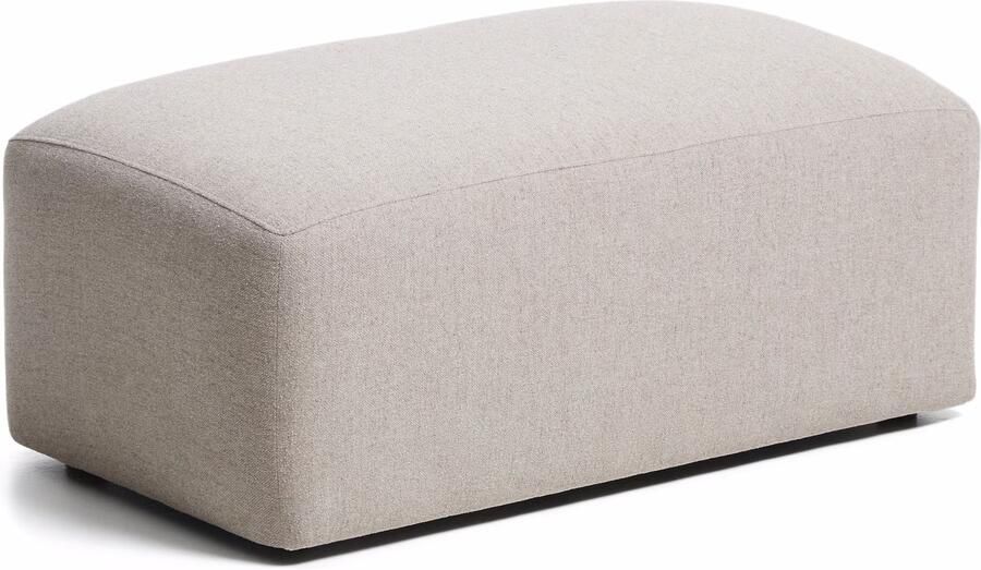 Kave Home Poef Blok Chenille 60 x 104cm Beige
