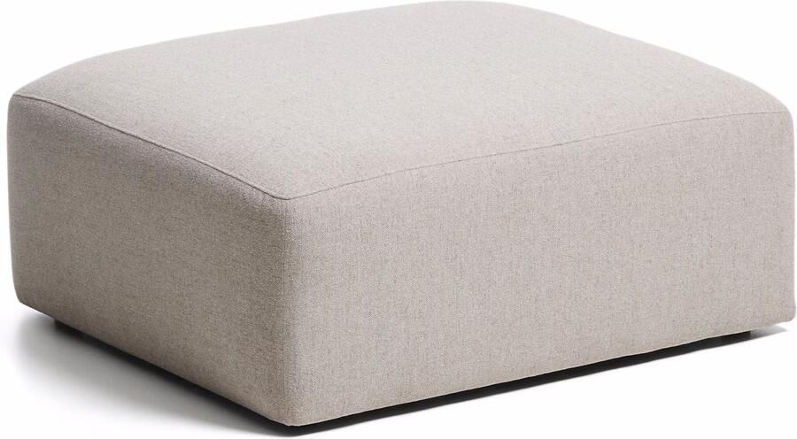 Kave Home Poef Blok Chenille 90 x 104cm Beige