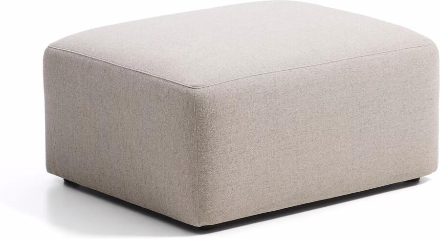Kave Home Poef Blok Chenille 90 x 74cm Beige