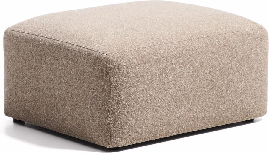 Kave Home Poef Blok Chenille 90 x 74cm Bruin