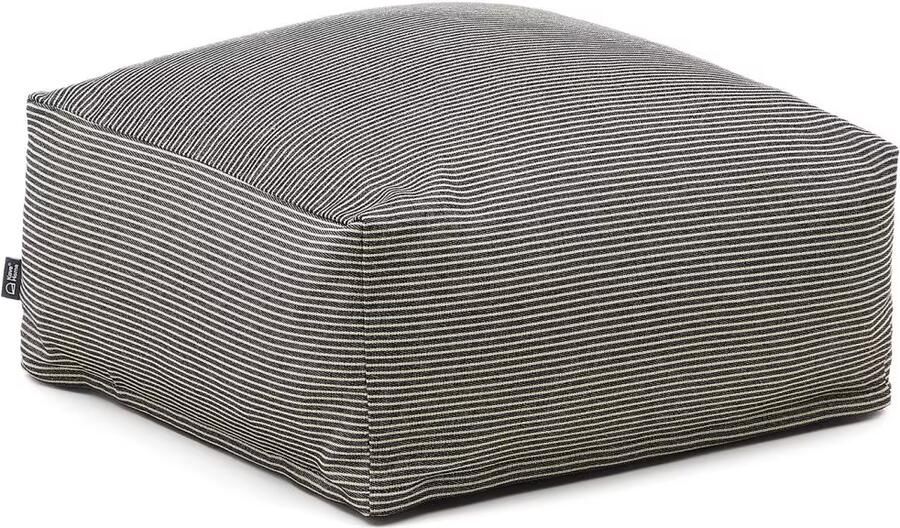 Kave Home Poef Famara Donkerblauw