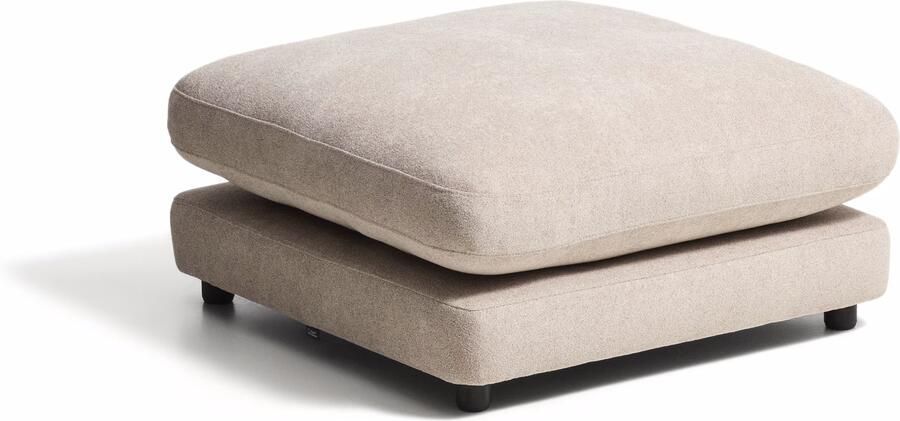 Kave Home Poef Gala Bouclé 90 x 90cm Beige
