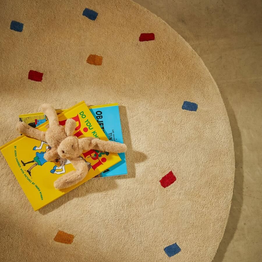 Kave Home Rond Vloerkleed Luli 120cm Wit