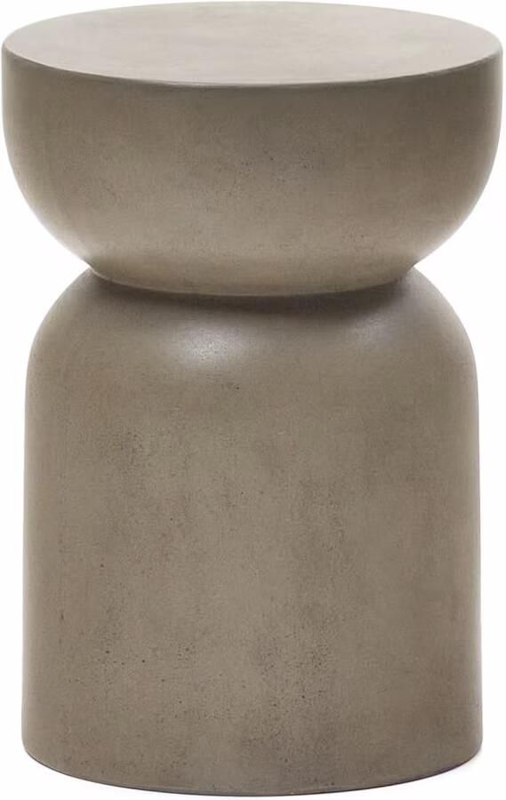 Kave Home Ronde Bijzettafel Garbet Cement Ø32cm Grijs - Foto 2