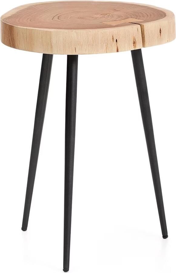 Kave Home Ronde Bijzettafel Tanive Acaciahout 35cm Naturel