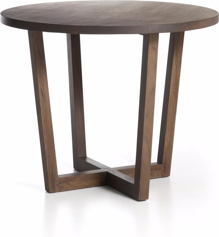 Kave Home Ronde Bistrotafel Nahla Mangohout Ø90cm Bruin