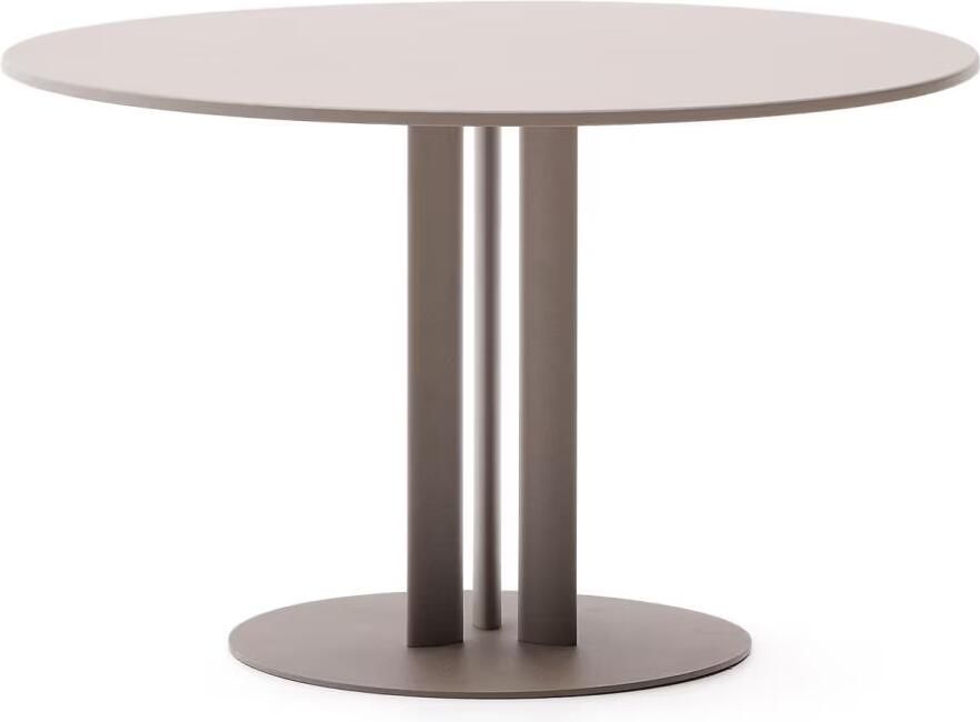 Kave Home Ronde Bistrotafel Sedalis Aluminium 80cm Taupe