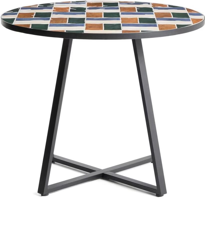 Kave Home Ronde Bistrotafel Tella 90cm Meerkleurig