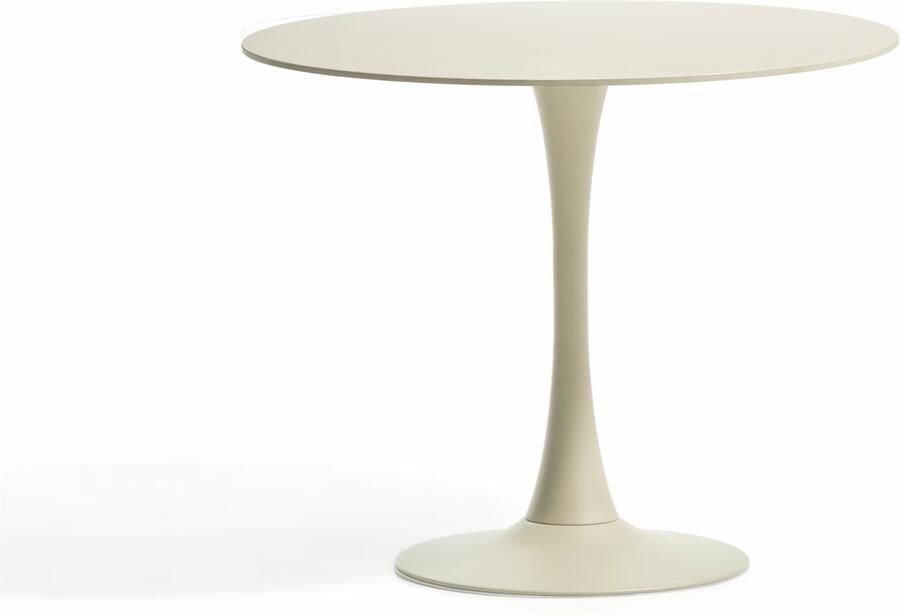 Kave Home Ronde Bistrotafel Vedira Keramiek Ø90cm Beige