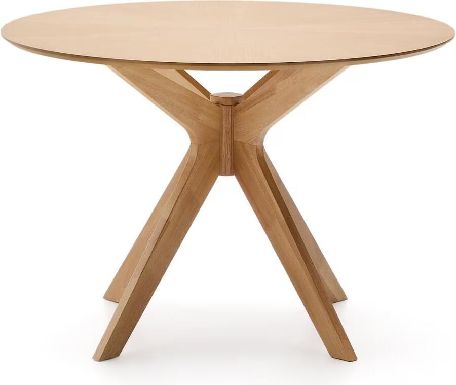 Kave Home Ronde Eettafel Naanim Eikenfineer 100cm Naturel