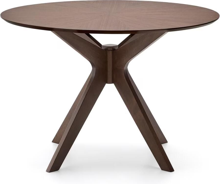 Kave Home Ronde Eettafel Naanim Walnootfineer 100cm Bruin