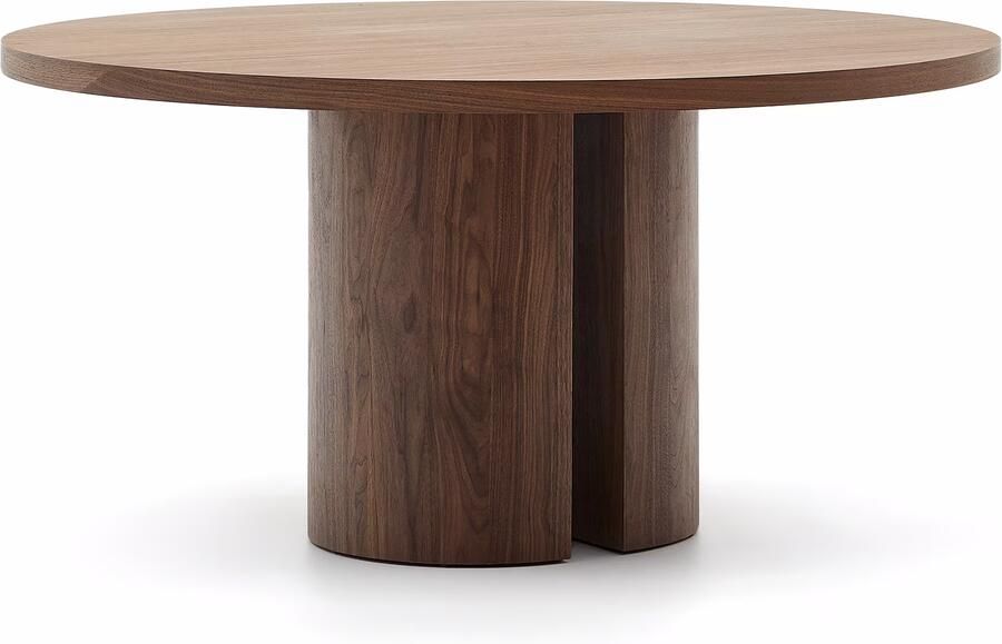 Kave Home Ronde Eettafel Nealy 150cm Donker Walnoot