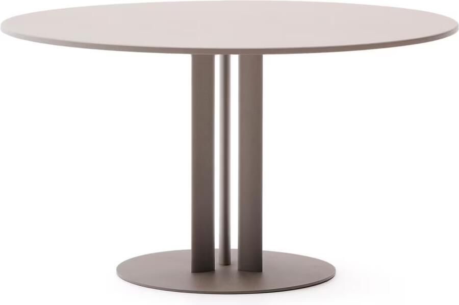 Kave Home Ronde Tuintafel Sedalis Aluminium 120cm Taupe